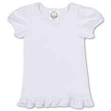 Load image into Gallery viewer, White Ruffle Tee